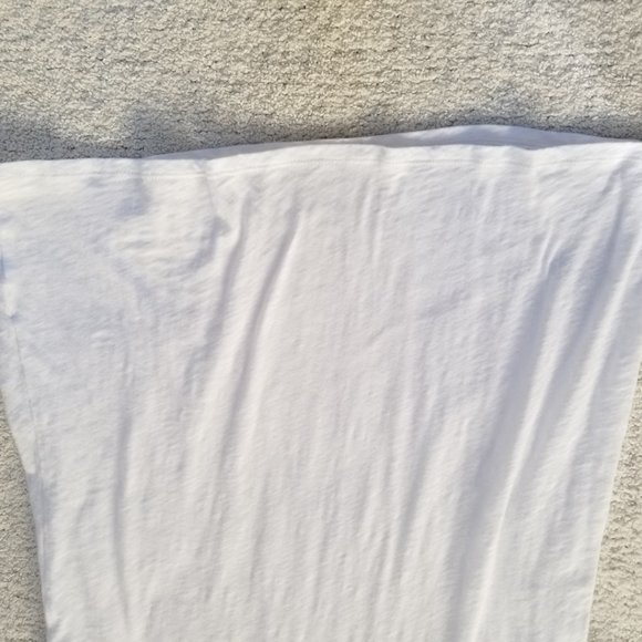 DAISY FUENTES Beaded Neckline White Tee | SZ L - Picture 6 of 10